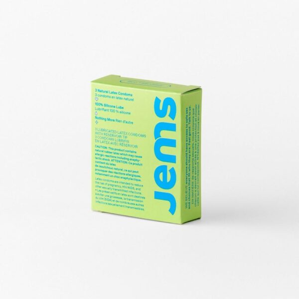 Jems Ultra Thin Natural Latex and 100% Silicone Lubricated Standard Fit Condoms